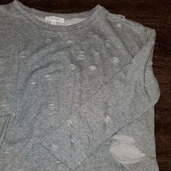 Distressed Sweatshirt dress/tunic  - Picture 2 of 8